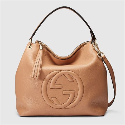 gucci camel leather shoulder bag|Gucci shoulder bag outlet.